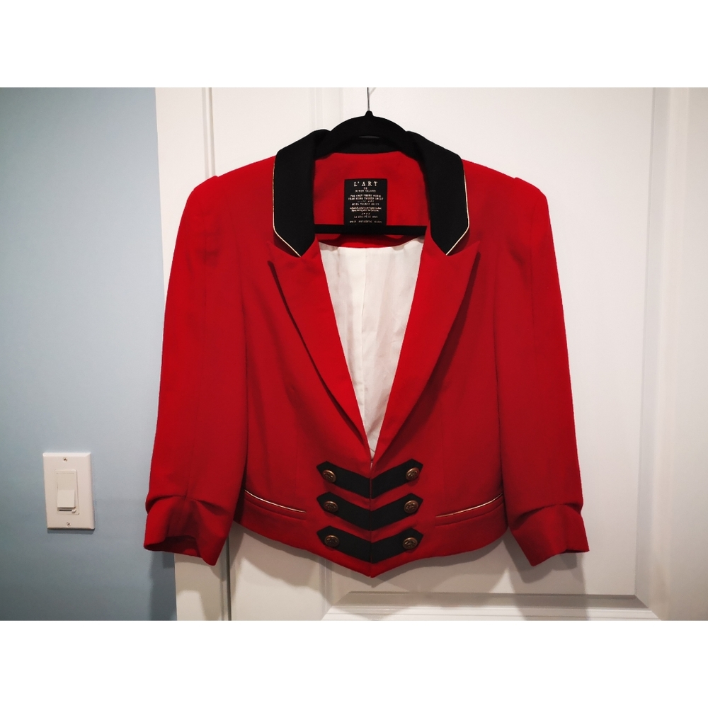 Women's Cropped Military Jacket - Wool Blend